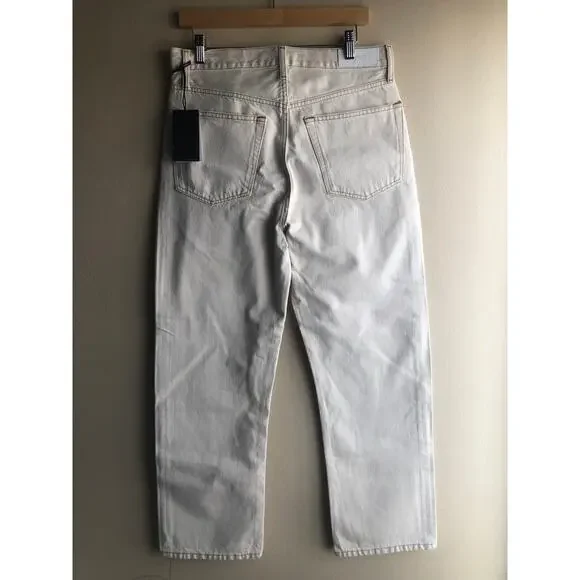 New Re/Done Women Cream Denim Jeans Size 27